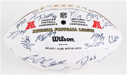 2012 AFC Pro Bowlers Multi Signed ONFL Goodell Autograph Panel Football w/ 30 Signatures Including Brian Dawkins, Phillip Rivers, Maurice Jones-Drew & More (JSA / Pepper Burruss Collection)