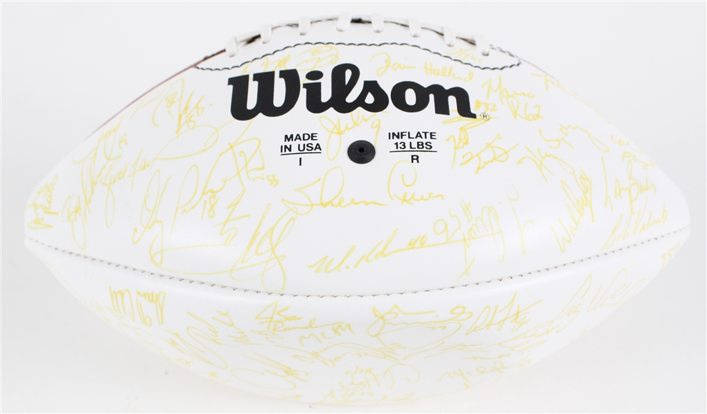 1996 Super Bowl XXXI Champion Green Bay Packers Team Signed ONFL Tagliabue Autograph Panel Football w/ Reggie White, Brett Favre, Desmond Howard, Gilbert Brown & More (JSA / Pepper Burruss Collection)
