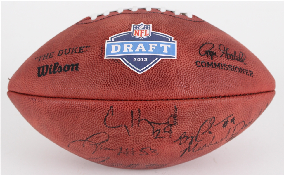 2012 Green Bay Packers Draftees Multi Signed ONFL Goodell Draft Football w/ Mike Daniels, Nick Perry, Casey Hayward, Jerel Worthy, & BJ Coleman (JSA / Pepper Burruss Collection)