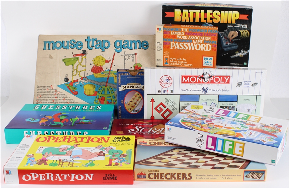 1960s-1990s Classic Board Games w/ Operation, Mouse Trap & more (Lot of 28)