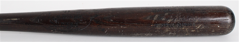 1984-85 Paul Molitor Milwaukee Brewers Signed Louisville Slugger Professional Model Hickory Game Used Bat (MEARS A10 / JSA) – Highly Desirable Painted 4 on Knob!