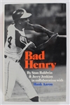 1974 Hank Aaron Atlanta Braves Signed Bad Henry Hardcover Book (JSA)