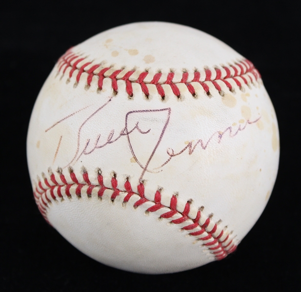 1995-99 Bruce Jenner Olympic Gold Medalist Signed OAL Budig Baseball (JSA)