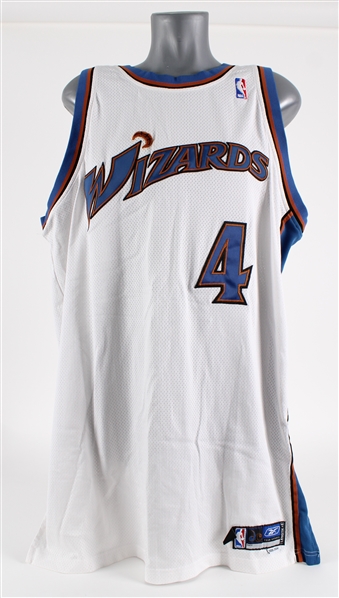 2005-06 Antawn Jamison Washington Wizards Game Worn Home Jersey (MEARS A5)