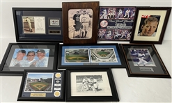 1990s-2000s Baseball, Basketball, Football Collection w/ Framed Photos, Plaques & more (Lot of Hundreds)