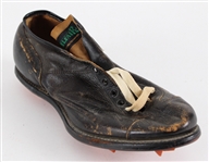 1940s-50s Vintage Welfair Black Leather Football Cleat (MEARS LOA / Pepper Burruss Collection)