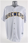 2017 Rollie Fingers Milwaukee Brewers Signed Jersey w/ Tee Up For The Cure Patch (JSA) 