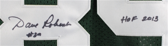 2018 Dave Robinson Green Bay Packers Signed Mitchell & Ness Throwback Jersey w/ Tee Up For The Cure & Franchise 75th Anniversary Patches (JSA)