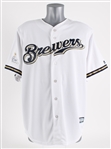 2016 Robin Yount Milwaukee Brewers Signed Jersey w/ Tee Up For The Cure 10 Years Patch (JSA)