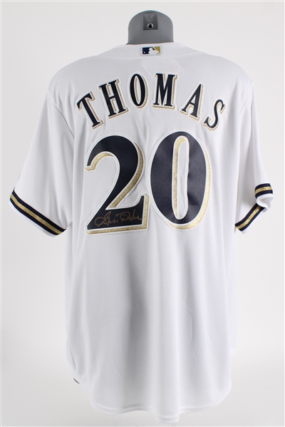 2019 Gorman Thomas Milwaukee Brewers Signed Jersey w/ Tee Up For The Cure Patch (JSA)