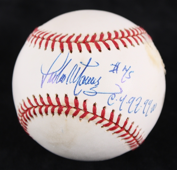 2000s Pedro Martinez Boston Red Sox Signed OML Selig Baseball (JSA / Pepper Burruss Collection)