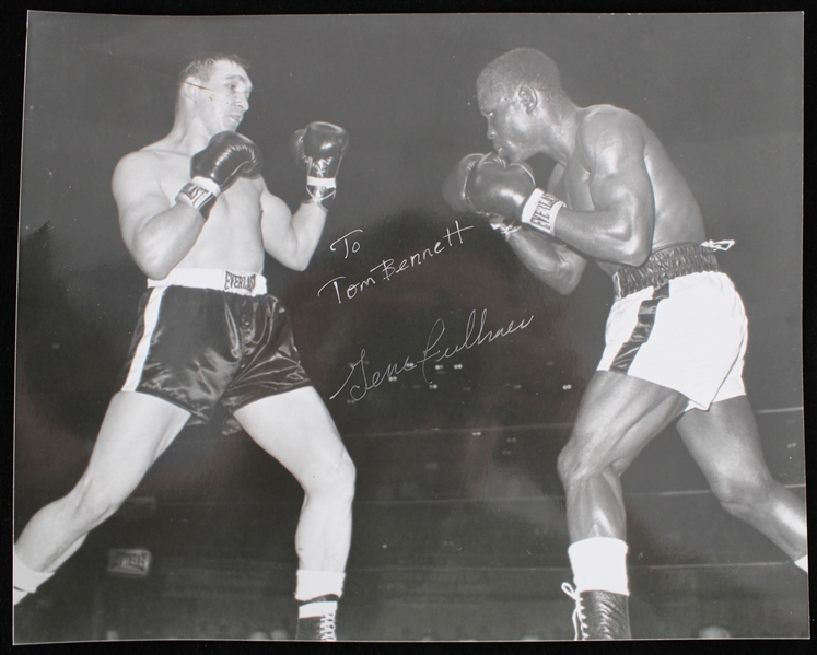 1951-68 Gene Fullmer (d.2015) Autographed 8"x10" B&W Photo (JSA)