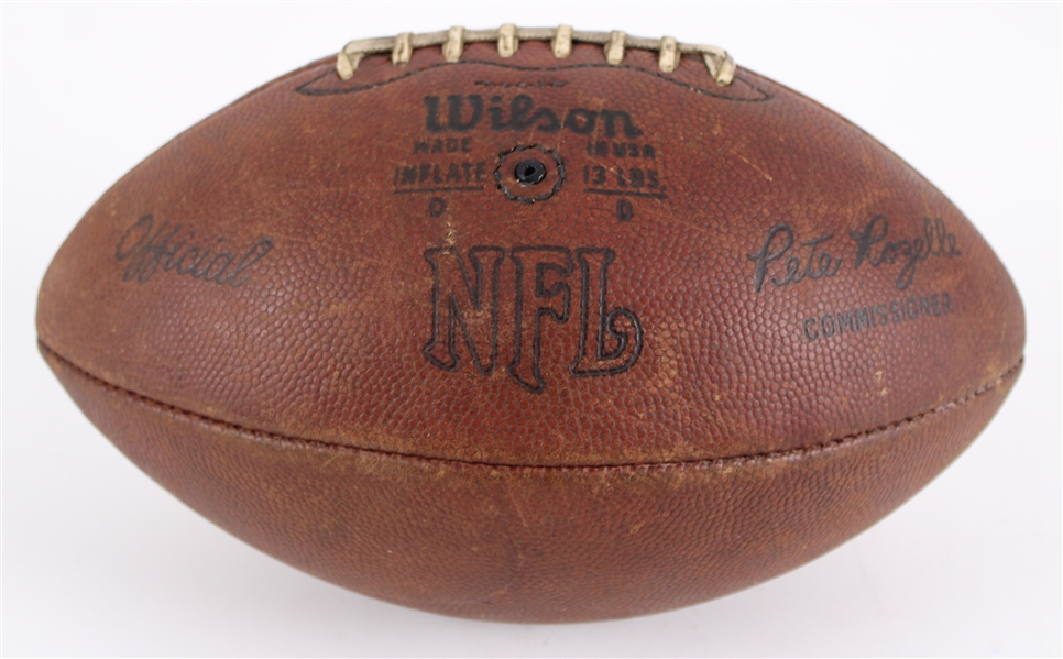 1971 Game Used ONFL Pete Rozelle Football (MEARS LOA / Pepper Burruss Collection)