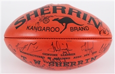 2003 AFL Champion Brisbane Lions Signed Sherrin Australian Rules Football (MEARS LOA / Pepper Burruss Collection)