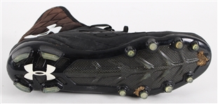 2013 Davon House Green Bay Packers Game Worn Under Armour Cleat (MEARS LOA / Pepper Burruss Collection)