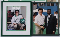 1982-89 Wesley Walker NY Jets Signed 12x15 Framed Photo, w/ 24x31 Jets Collage & more (Lot of 5)(JSA / Pepper Burruss Collection)