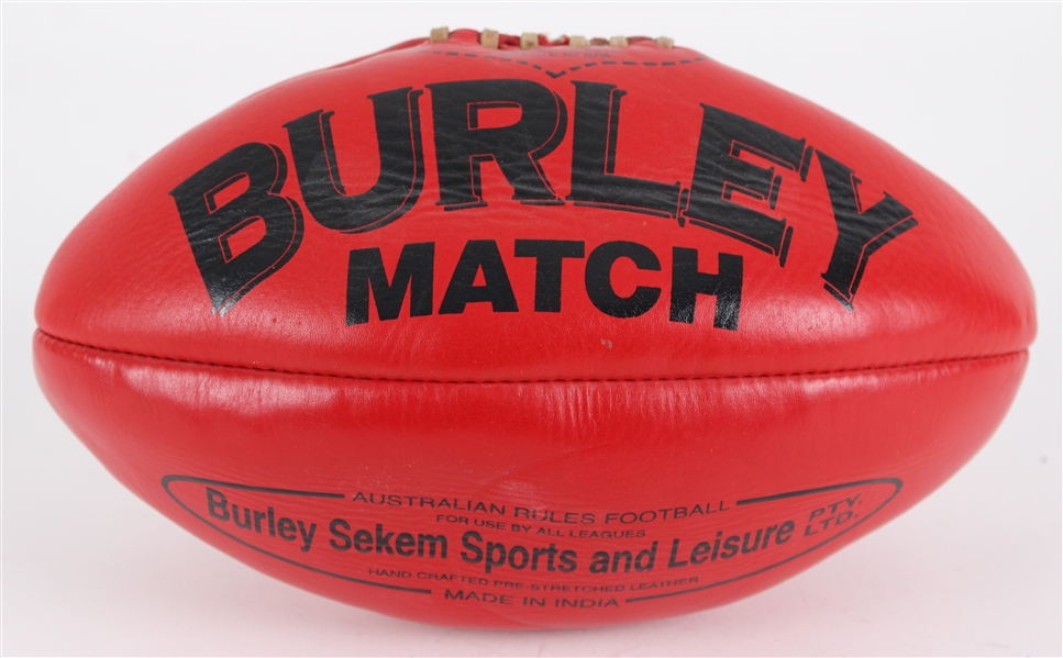 2000s Burley Australian Rules Football Match Ball (MEARS LOA / Pepper Burruss Collection)