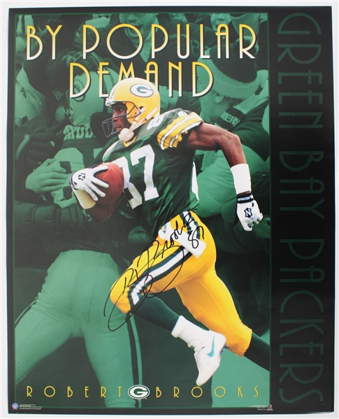 1992-98 Robert Brooks Green Bay Packers Signed 16x20 Poster (JSA / Pepper Burruss Collection)