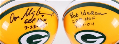 1990’s-2010’s NFL Mini Helmet Collection - Lot of 10 w/ 5 Signed Including Charles Woodson, Donald Driver, Don Majkowski/Edgar Bennet Dual Signed & More (JSA / Pepper Burruss Collection)