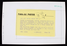 1976 Muhammad Ali vs Antonio Inoki Weigh In 6x9 Pana-JiJi Original B&W Photo