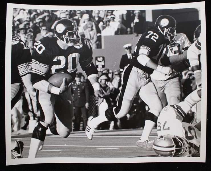 1971-1979 Rocky Bleier and Gerry Mullins Pittsburgh Steelers 8"x10" Original Malcolm Emmons B&W Photo