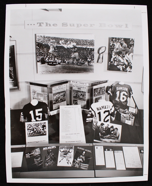 1970 NFL Hall of Fame Super Bowl Winning Quarterback Jerseys Display 8"x10" Original Sporting News Collection B&W Photo