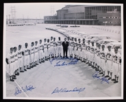 1957 Milwaukee Braves Multi Signed 8" x 10" Photo w/ 6 Signatures Including Lou Burdette, Del Crandall, Andy Pafko & More (JSA)