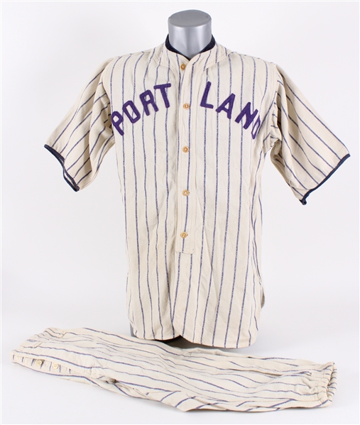 1930s Portland Beavers Pacific Coast League (PCL) Game Worn Home Uniform (MEARS LOA) 