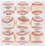 2010s Game Used Official Minor League Pat OConner Baseballs - Lot of 9 (MEARS LOA)