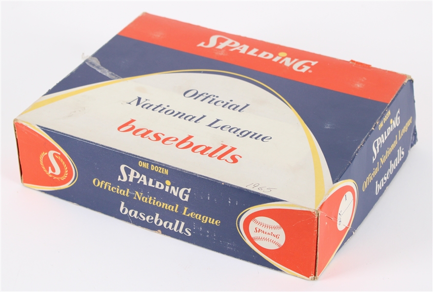 1965 Spalding Official National League Warren Giles Baseball Empty Case Box