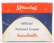 1965 Spalding Official National League Warren Giles Baseball Empty Case Box