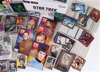 1960s-2002 Star Trek & Seinfeld TV Guides, Star Trek Book, Trading Cards & more (Lot of Hundreds)