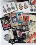 1970s-2011 Elvis Presley Doll, Trading Cards, Ornaments & more (Lot of 20+)