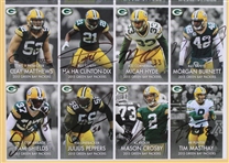 2015 Mason Crosby, Mike McCarthy, Aaron Rodgers GB Packers & more Signed 15x22 Framed Card Sheet (JSA) 