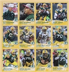 2013 Ted Thompson, Jordy Nelson, TJ Lang GB Packers & more Signed 15x22 Framed Card Sheet (JSA) 