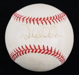 1995-99 Derek Jeter New York Yankees Signed OAL Budig Baseball (JSA)