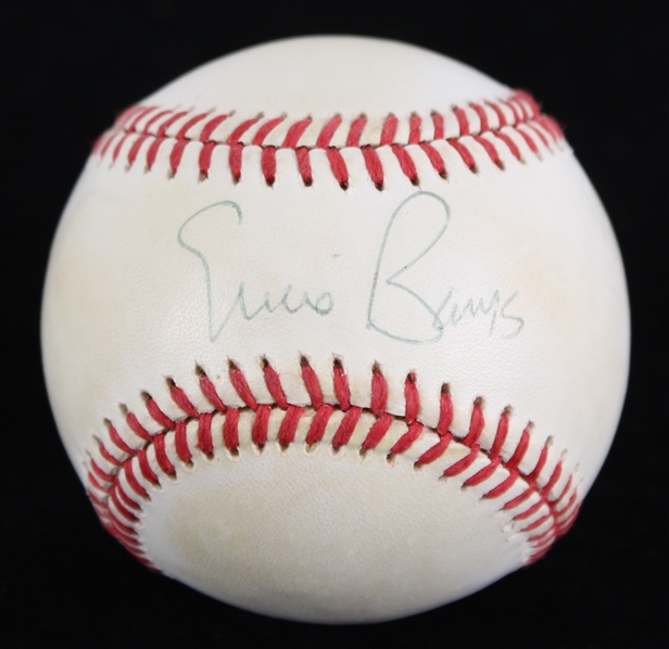 1995-99 Ernie Banks Chicago Cubs Signed ONL Coleman Baseball (JSA)