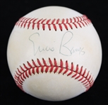 1995-99 Ernie Banks Chicago Cubs Signed ONL Coleman Baseball (JSA)