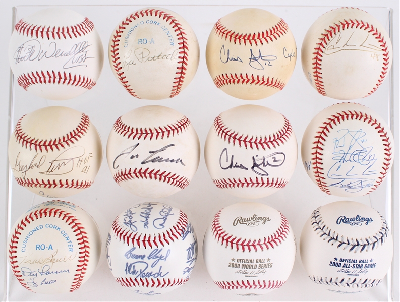 1980s-2000s Baseball Collection - Lot of 19 w/ 9 Signed Including Yankees Multi Signed, Perry / Niekro Multi Signed, Jose Canseco & More (JSA)