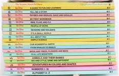 1984 Walt Disney Fun To Learn Library - Complete Set of 19 Books Plus Original Tote Bag