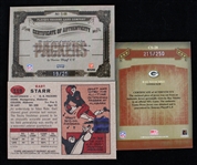 2001-2006 Bart Starr and Ray Nitschke Green Bay Packers Topps and Donruss Trading Cards (Lot of 3)