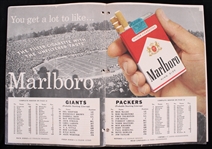 1961 Green Bay Packers vs New York Giants World Championship Game Souvenir Program