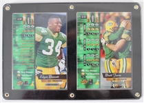 1996 Brett Favre and Edgar Bennett Green Bay Packers Autographed Pinnancle Zenith Trading Cards (JSA) 