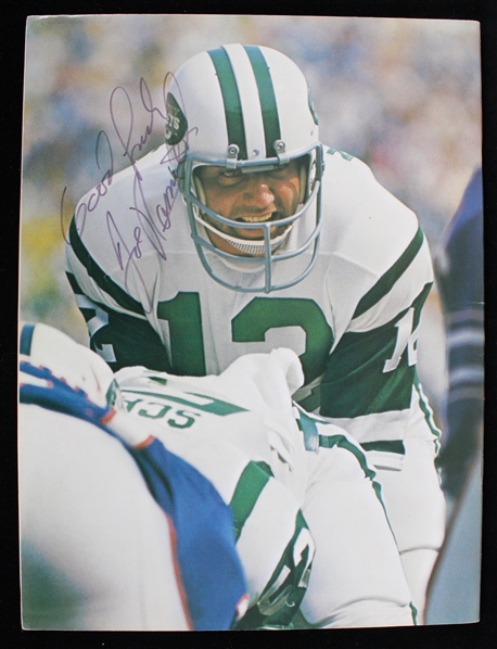 1971 Joe Namath New York Jets Autographed Official Yearbook (JSA) 