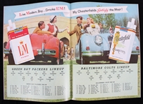 1956 Baltimore Colts vs Green Bay Packers Official Program