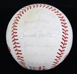 1982 World Series Champion St. Louis Cardinals Team Signed OWS Kuhn Baseball w/ Whitey Herzog, Ozzie Smith, Willie McGee, Bruce Sutter & More (JSA)