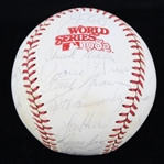 1982 World Series Champion St. Louis Cardinals Team Signed OWS Kuhn Baseball w/ Whitey Herzog, Ozzie Smith, Willie McGee, Bruce Sutter & More (JSA)