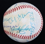 1980 Hall of Famers, Negro Leaguers & Stars Multi Signed OAL MacPhail Baseball w/ Ted Williams, Ralph Kiner, Buck Leonard, Duke Snider, Judy Johnson & More (JSA) 