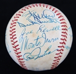 1980 Hall of Famers, Negro Leaguers & Stars Multi Signed OAL MacPhail Baseball w/ Ted Williams, Ralph Kiner, Buck Leonard, Duke Snider, Judy Johnson & More (JSA) 
