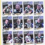 1999 Gilbert Brown, LeRoy Butler, Mark Chmura GB Packers & more Signed 15x22 Framed Card Sheet (JSA) 